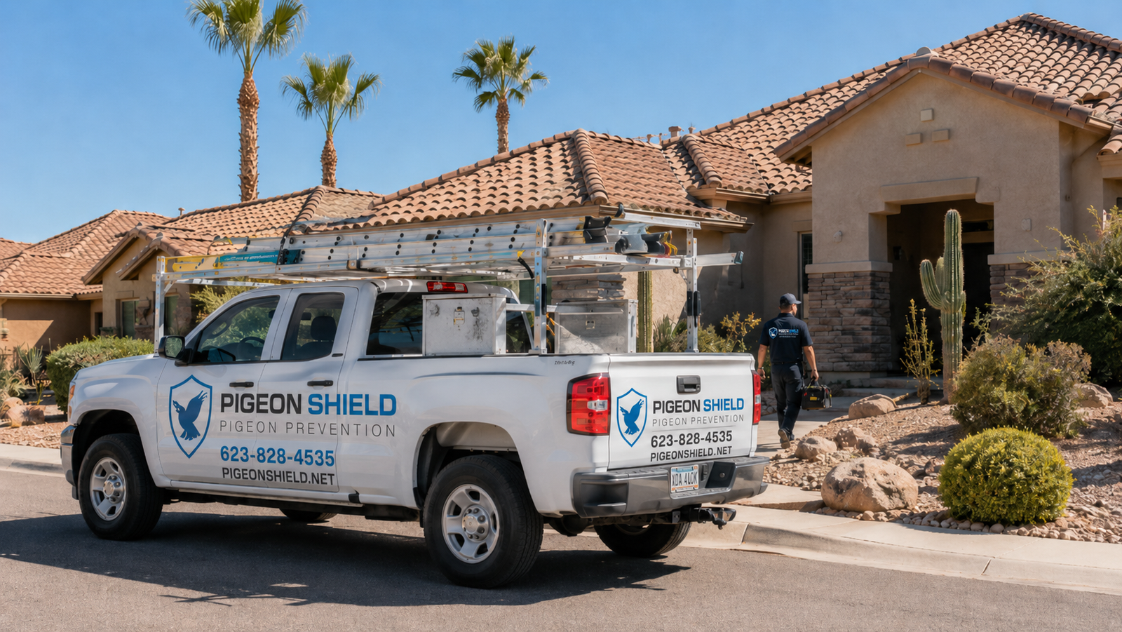 PigeonShield service for Queen Creek Arizona homes